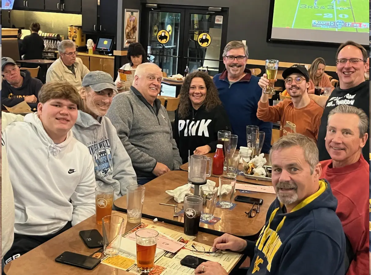 The grandchildren in the woods